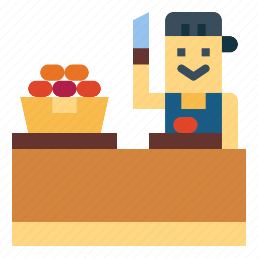 Chef, chop, cooking, man icon - Download on Iconfinder