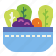 bowl, food, plant, vegetables 