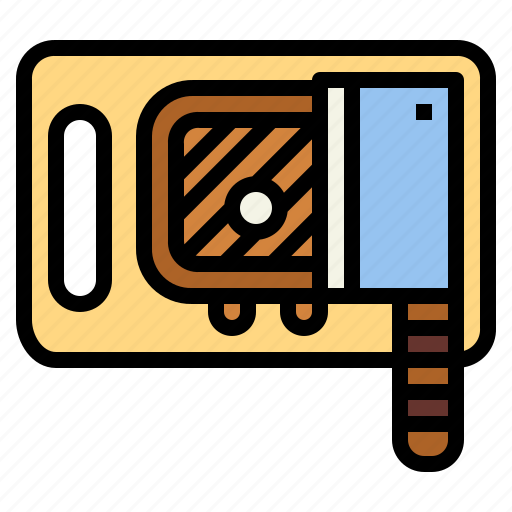 Board, cutting, knife, meat icon - Download on Iconfinder
