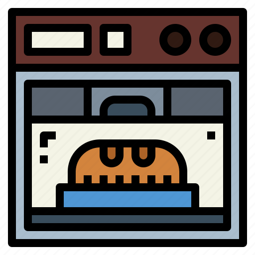 Baked, bread, oven, stove icon - Download on Iconfinder