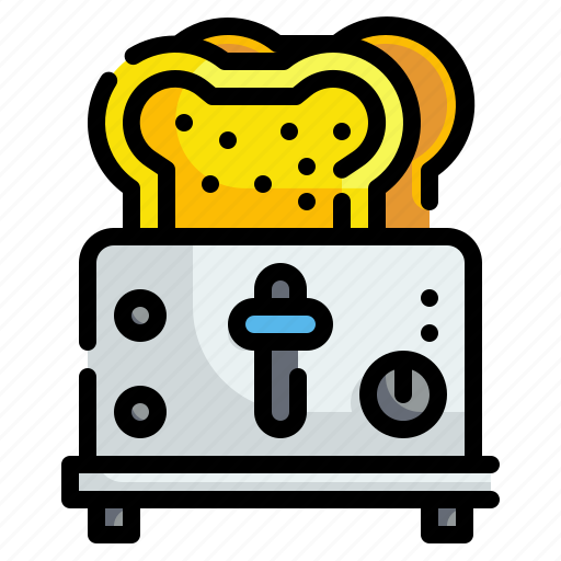 Bakery, breads, breakfast, cooking, electronics, kitchenware, toaster icon - Download on Iconfinder