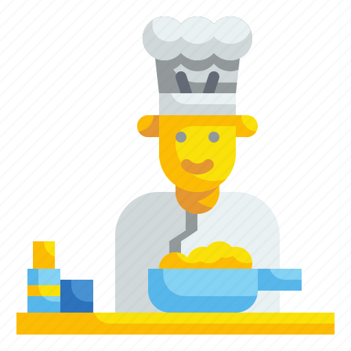 Chef, cooker, cooking, kitchen, occupation, professions, restaurant icon - Download on Iconfinder