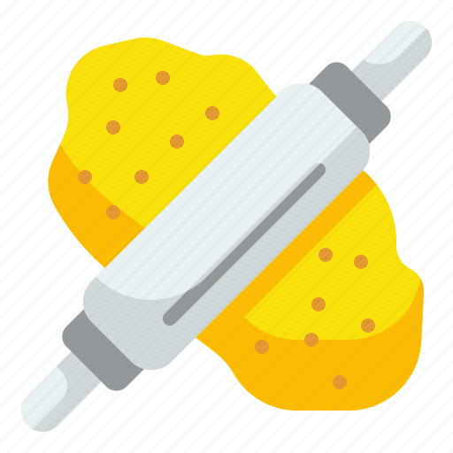Bakery, cooking, dough, household, kitchenware, knead, rolling icon - Download on Iconfinder