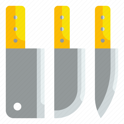 Cleaver, cutting, household, kitchenware, knife, knives, set icon - Download on Iconfinder