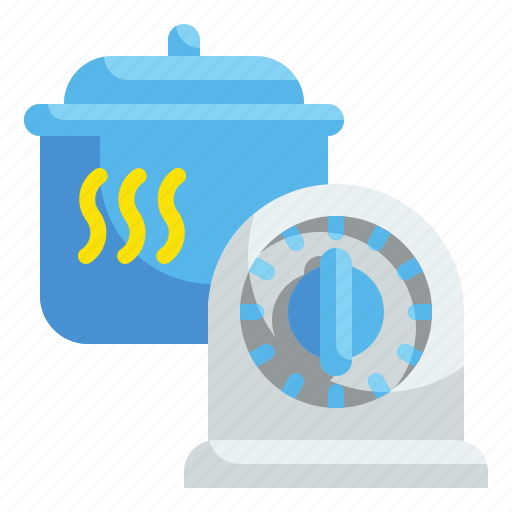 Boil, cooking, count, food, kitchenware, pot, timer icon - Download on Iconfinder