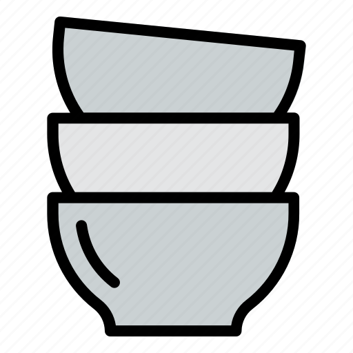 Bowl, bowls, utensil, kitchen, dishes icon - Download on Iconfinder