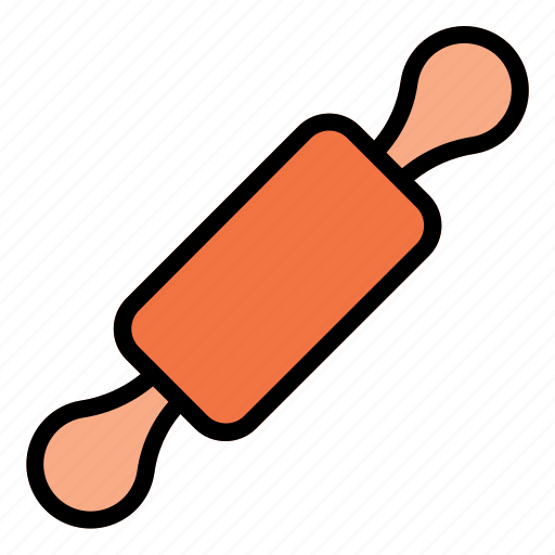 Roller, bread, utensil, rolling, pin icon - Download on Iconfinder