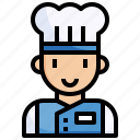 chef, kitchen, baker, professions, and, jobs, avatar