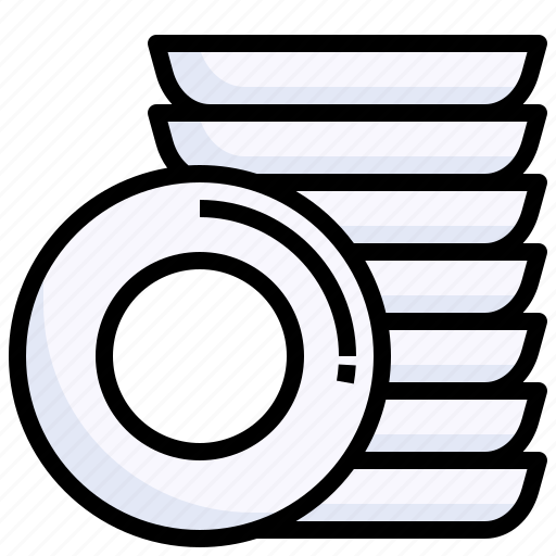 Dish, plate, dinner, fork, plates icon - Download on Iconfinder
