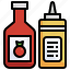 ketchup, item, tomato, bottle, sauce 