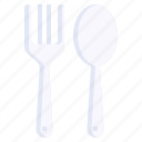 cutlery, fork, spoon, knife, restaurant