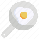 fried, egg, frying, pan, food, and, restaurant