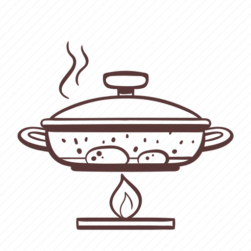 Braise, cooking, pan, stove icon - Download on Iconfinder