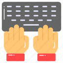 typing, hands, keyboard, computer, clavier, copyright, button