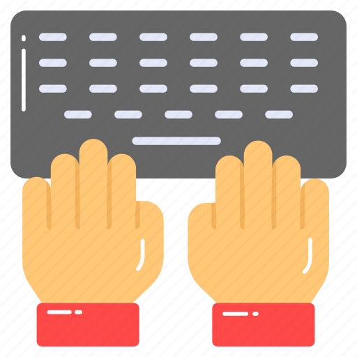 Typing, hands, keyboard, computer, clavier, copyright, button icon - Download on Iconfinder