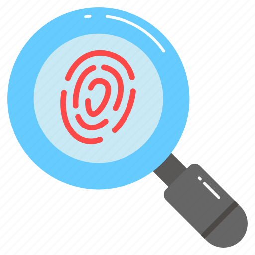 Fingerprint clue magnifier investigation detective illegal