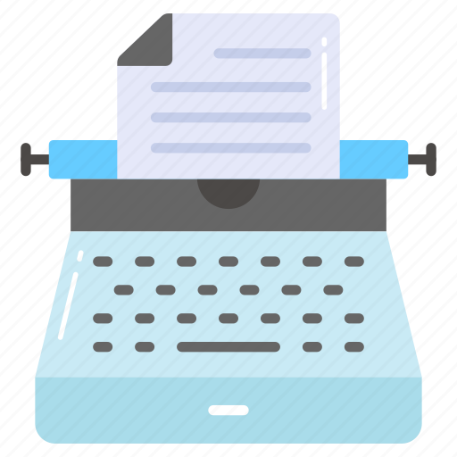 Typewriter, court, law, typing, machine, latter, paper icon - Download on Iconfinder