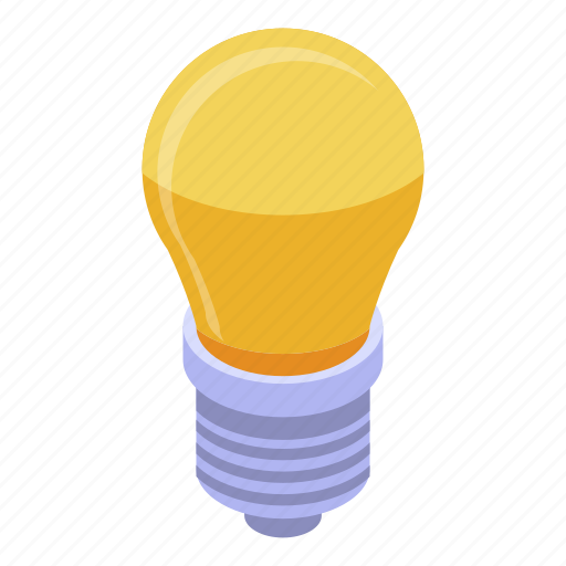 Bulb, business, cartoon, idea, internet, isometric, technology icon - Download on Iconfinder