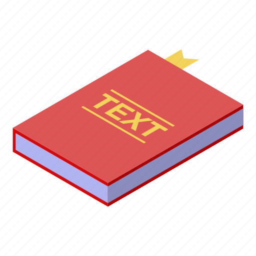 Book, cartoon, computer, copywriter, hand, isometric, text icon - Download on Iconfinder