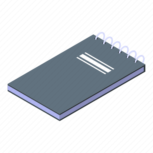 Book, business, cartoon, isometric, notebook, office, school icon - Download on Iconfinder