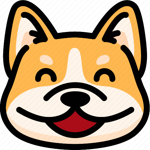 Corgi, emoji, emotion, expression, face, feeling, happy icon - Download on Iconfinder