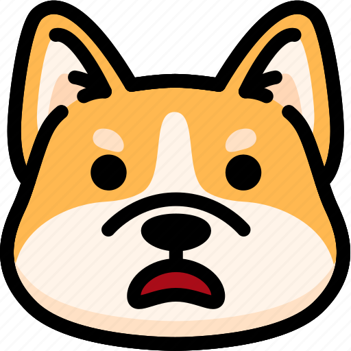 Dog, emoji, emotion, expression, face, feeling, stunning icon - Download on Iconfinder