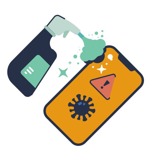 Disinfect, disinfectant, phone, product, smartphone, spray icon - Free download