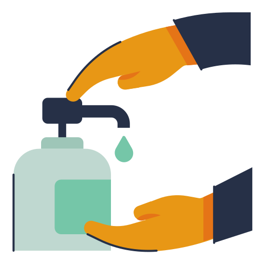 Clean, hand, hygiene, sanitize, soap, wash icon - Free download