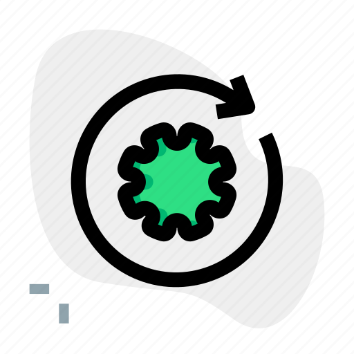 Around, corona, repeat, coronavirus icon - Download on Iconfinder