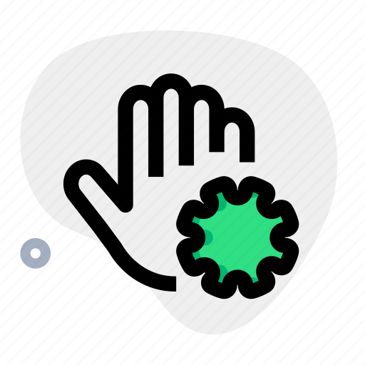 Hand, virus, no touching, coronavirus icon - Download on Iconfinder