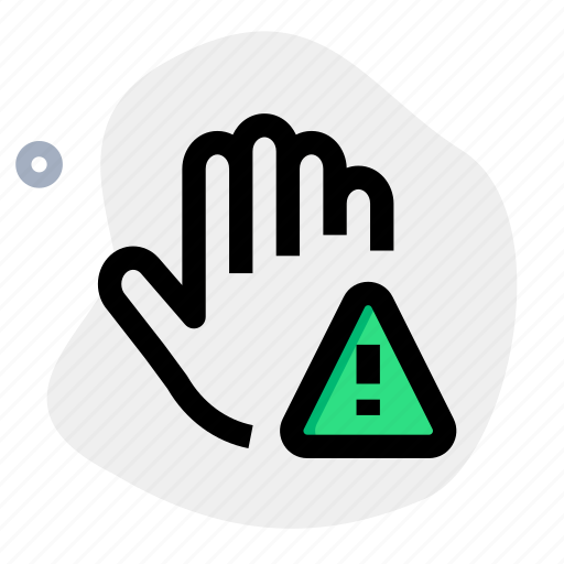 Hand, caution, warning, coronavirus icon - Download on Iconfinder