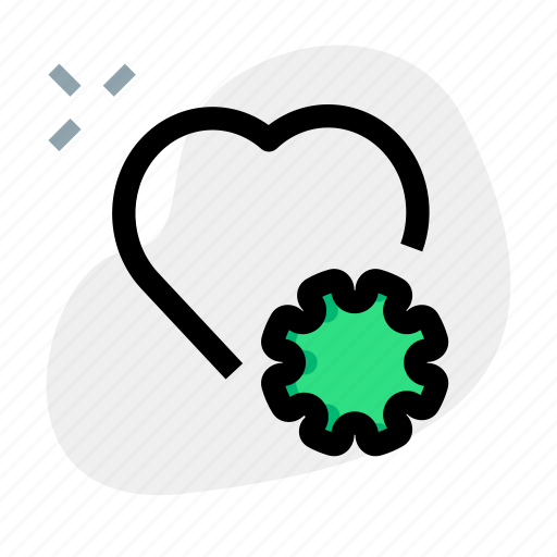 Heart, virus, love, coronavirus icon - Download on Iconfinder