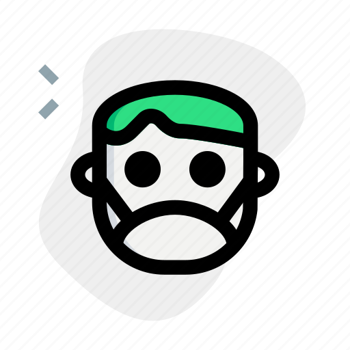 Man, wear, mask, safe, coronavirus icon - Download on Iconfinder