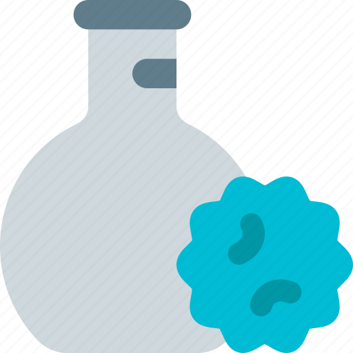 Flask, coronavirus, beaker, lab, germs icon - Download on Iconfinder