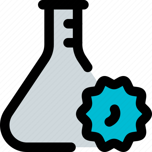 Flask, coronavirus, lab, testing icon - Download on Iconfinder