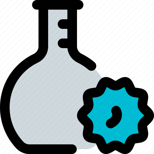 Virus, beaker, test, laboratory icon - Download on Iconfinder