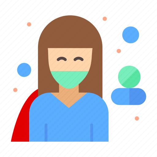 Female, health, pharamacist, superhero, coronavirus, corona, avatar icon - Download on Iconfinder