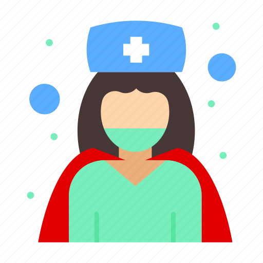 Care, corona, coronavirus, doctor, girl, health, nurse icon - Download on Iconfinder