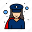 corona, coronavirus, female, officer, police, superhero 