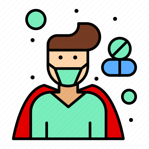 Corona, coronavirus, hospital, male, pharmacist, pharmacy, superhero icon - Download on Iconfinder