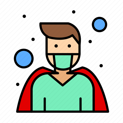 Corona, coronavirus, doctor, health, male, superhero icon - Download on Iconfinder