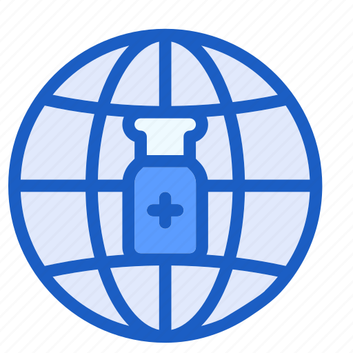 Globe, vacination, transporation, corona, internet, network icon - Download on Iconfinder