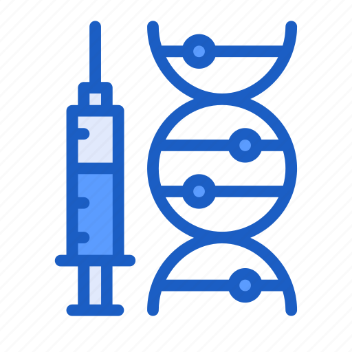 Dna, molecule, rna, virus, injection, corona, vaccination icon - Download on Iconfinder