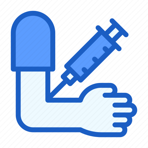 Drugs, arm, syringe, injection, healthcare and medical, corona, vacination icon - Download on Iconfinder
