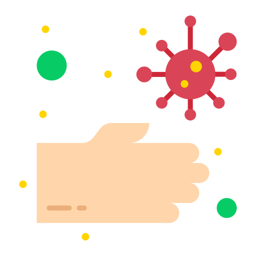 Bacteria, dirty, hands, unhealthy icon - Free download