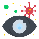 eye, infected, search, view, virus