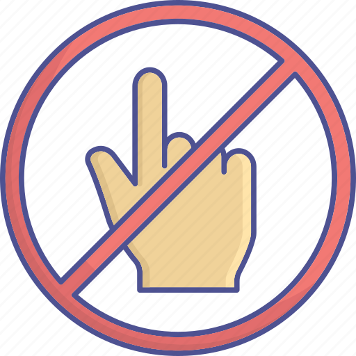 Avoid, dont, hand, no touch icon - Download on Iconfinder