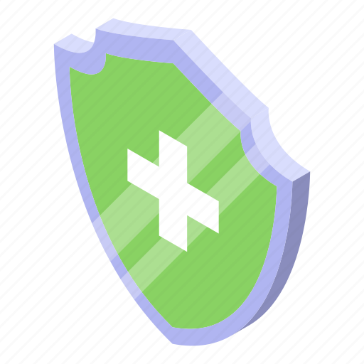 Abstract, business, cartoon, isometric, logo, medical, shield icon - Download on Iconfinder