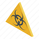 biohazard, cartoon, dangerous, isometric, medical, virus, yellow