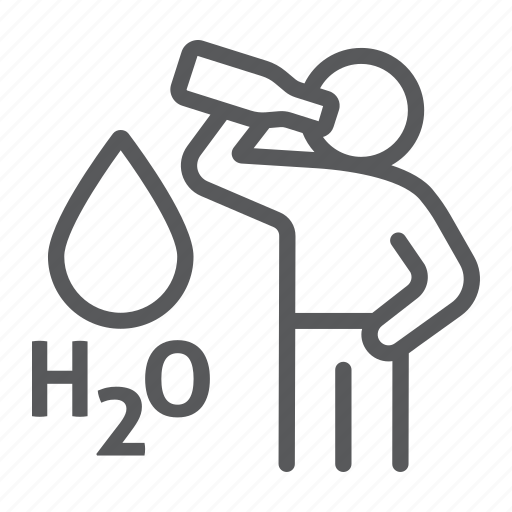Drink, h2o, healthy, hydrated, man, stay, water icon - Download on Iconfinder